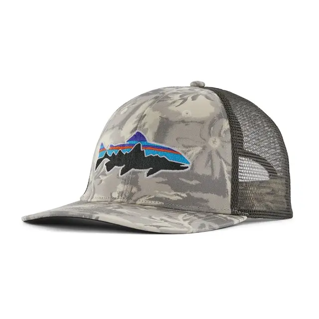 Patagonia Fitz Roy Trout Trucker Hat Cliffs and Waves: Natural 