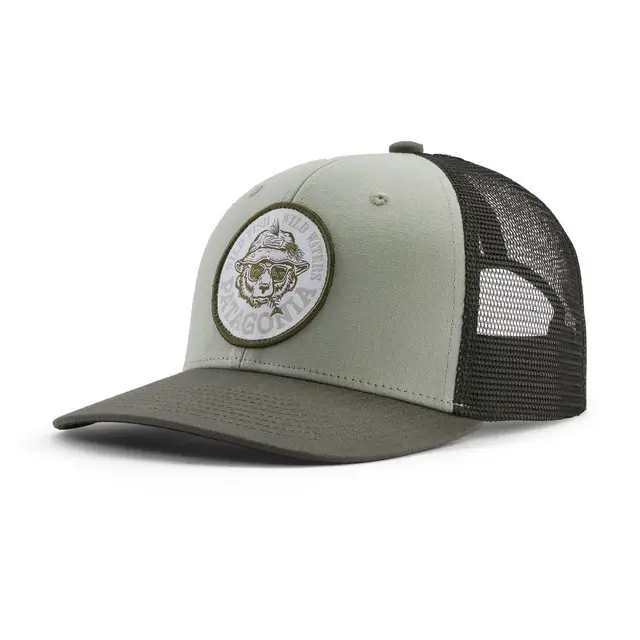 Patagonia Take a Stand Trucker Hat Wild Grizz: Sleet Green 