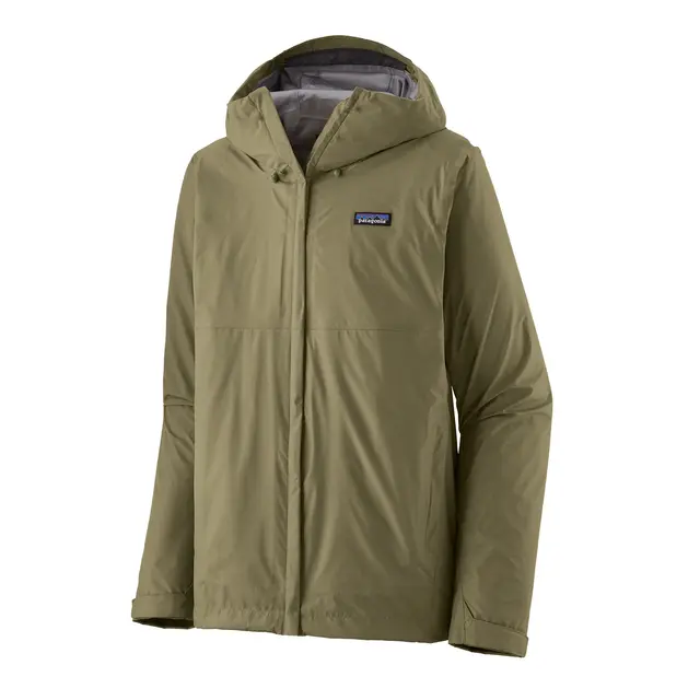 Patagonia M Torrentshell 3L Jkt Sage S Funktionell och skyddande skaljacka 