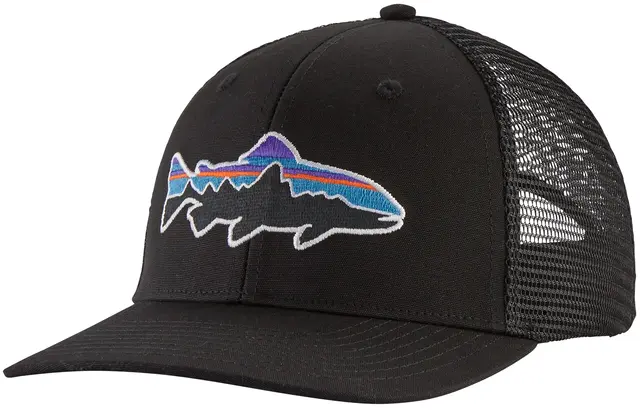 Patagonia Fitz Roy Trout Trucker Hat Black 