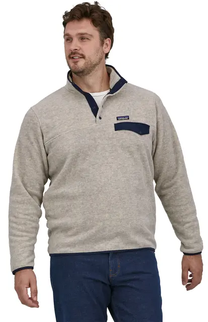 Patagonia M LW Synchilla Snap-T M Oatmeal Heather fleecegenser til herre 