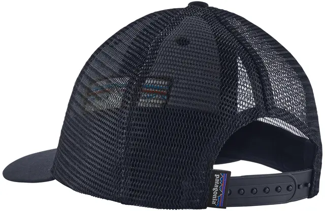 Patagonia P-6 Logo LoPro Trucker Hat Navy Blue, klassisk cap 