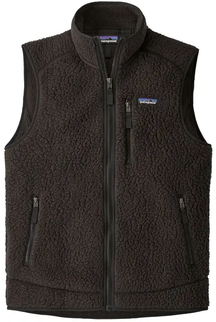 Patagonia M Retro Pile Vest M Black fleecevest til herre 