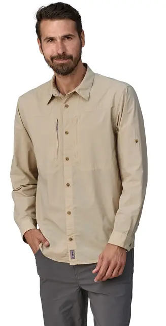 Patagonia M L/S Sun Stretch Shirt S Pumice 