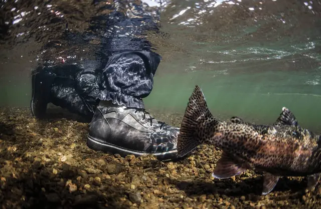 Patagonia Foot Tractor Wading Boots 11 slitstark Vadarkänga med Sticky Rubber 