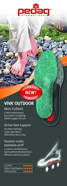 Pedag Viva Outdoor innersula 36 Den aktiva fotbädden för vandringskängor 