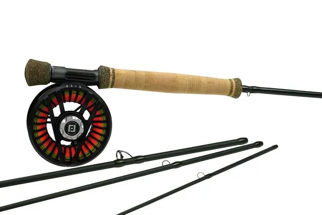 Primal Revel/ Flylab Acid 9' #5 4-delat flugsett med backing och lina 