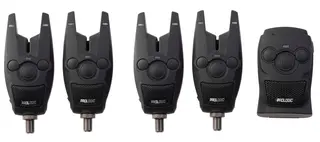 ProLogic Bat+ Bite Alarm Blue Set 4+1 Nappalarm med extra l&#229;ng batteritid