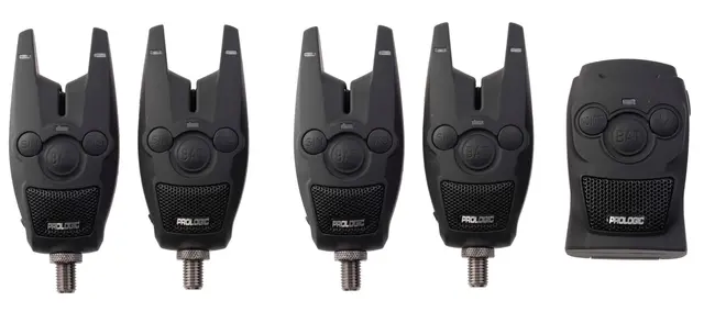 ProLogic Bat+ Bite Alarm Blue Set 4+1 Nappalarm med extra lång batteritid 