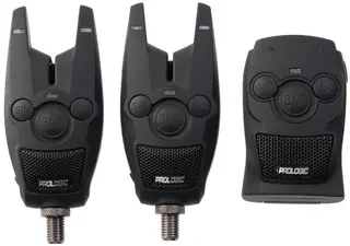 ProLogic BAT Bite Alarm Blue set 3+1 Napplarm med r&#246;tt LED-ljus och ljud