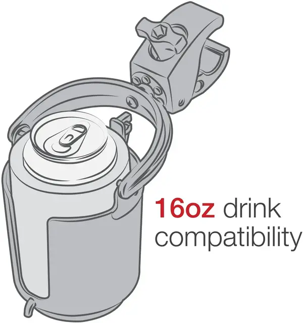 RAM Level Cup Drink Holder w/Tough Claw Selvjusterende koppholder 