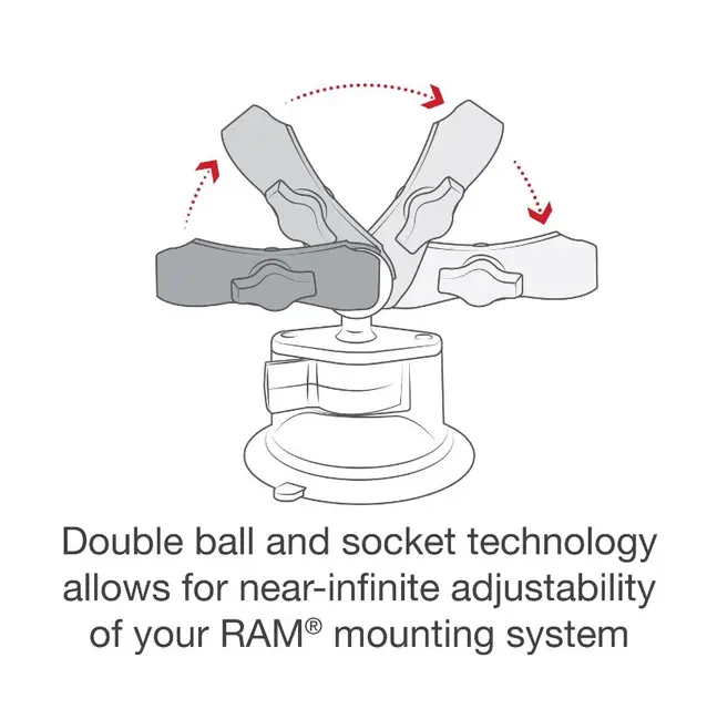 RAM Mounts Suction Mount Ram X-Grip Mobilholder med sugekoppfeste 