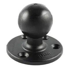 RAM Large Round Plate With Ball - D Size En adapter til D størrelse