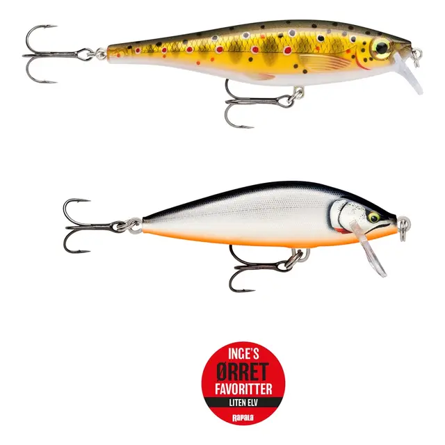 Rapala Inge Rønnings Ørretfavoritter Rinnande vatten, 2 Pk 