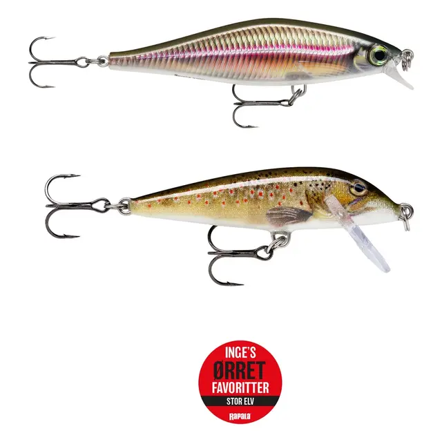 Rapala Inge Rønnings öringsfavoriter Öringens favorit wobbler, 2 Pk 