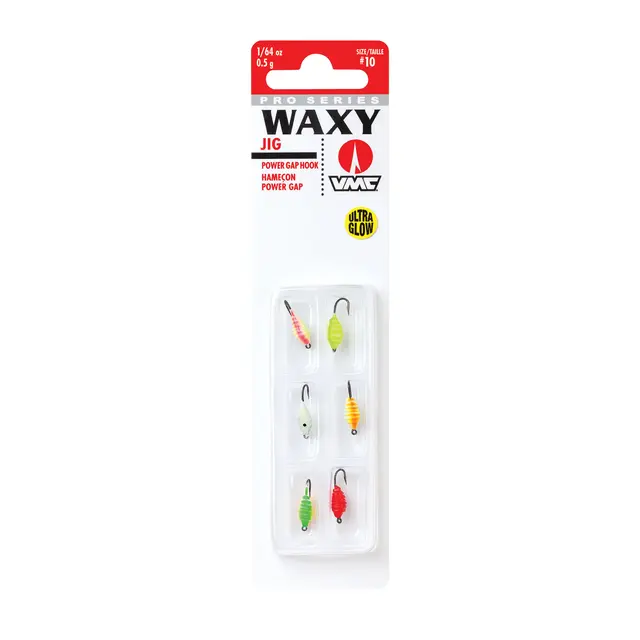 VMC Waxy Jig Kit Glow 6pk 1,8g 