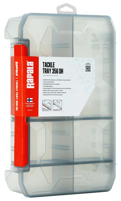 Rapala 356 Tackle Tray Deep Half Stor och rymlig box 