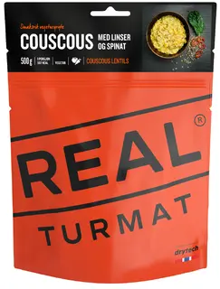 Real Turmat Couscous med linser/spinat Vegetarisk smaksrik gryte med soyakj&#248;tt
