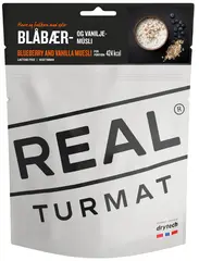 Real Turmat Blåbær og vaniljemüsli Frisk, søt og smakfull frokostrett