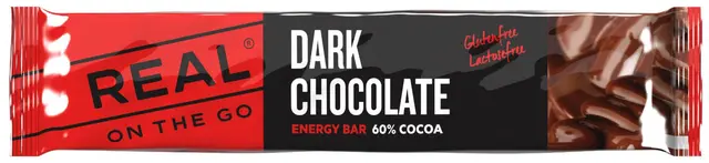 Real On The Go Dark Chocolate 25g Mørk sjokolade med 60% god kakao 