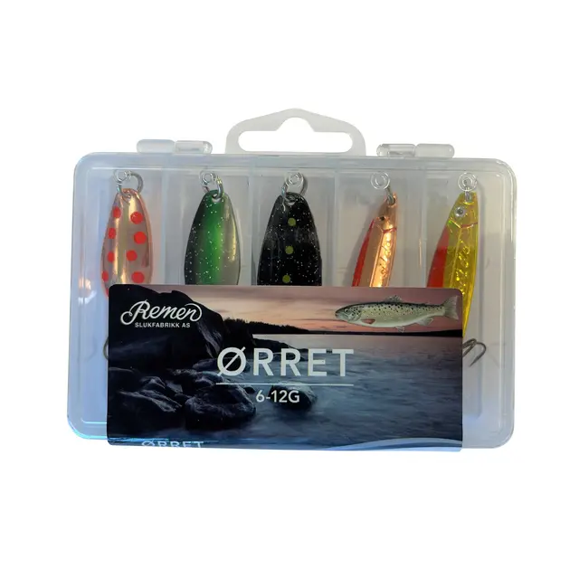 Remen öring 6-12g Skeddragskit för öring 
