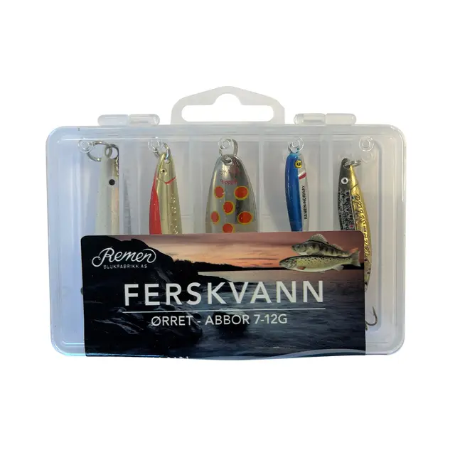 Remen Insjö öring, abborre 7-12g Skeddragslåda sötvatten-storsäljare 