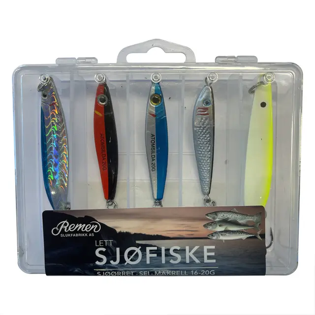 Remen Lätt Insjöiske 16-20g skeddrag för havsöring, sej och makrill 