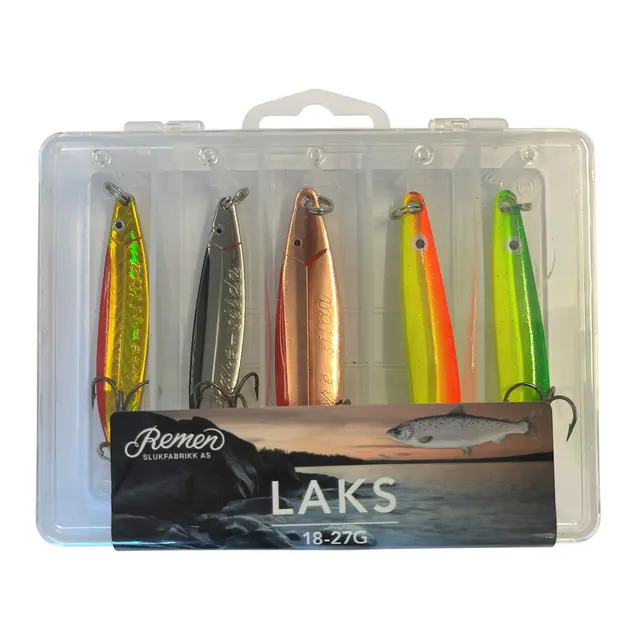 Remen Laks 18-27g Skeddragslåda sötvatten-storsäljare 