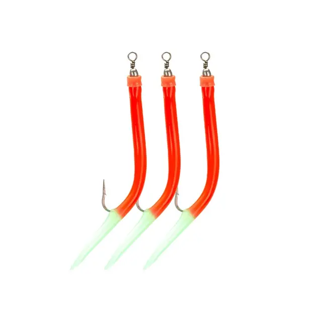 Søvik Gummimark Fluo Röd/Självlysande #6/0 3pack 