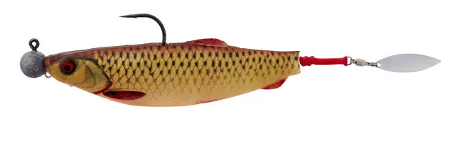 Savage Gear Screwin Spin Teaser S Silver Red, 3pack 