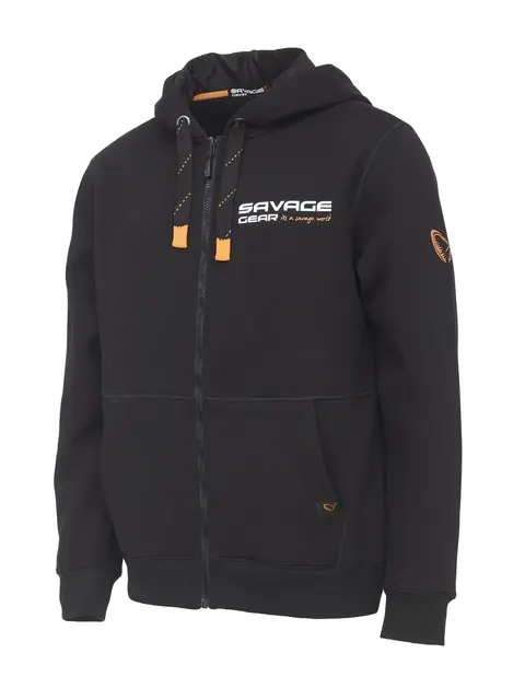 Savage Gear Urban Zip Hoodie S Bekväm hoodie 