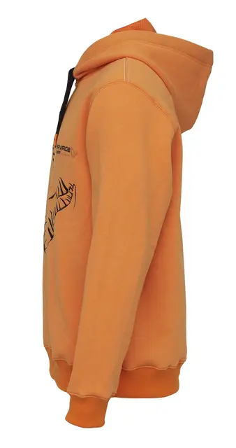 Savage Gear Mega Jaw Hoodie M Komfortabel Luvtröja, Sun Orange 