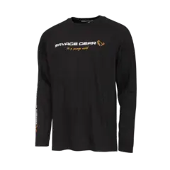 Savage Gear Signature Logo Long Sleeve T Black Caviar