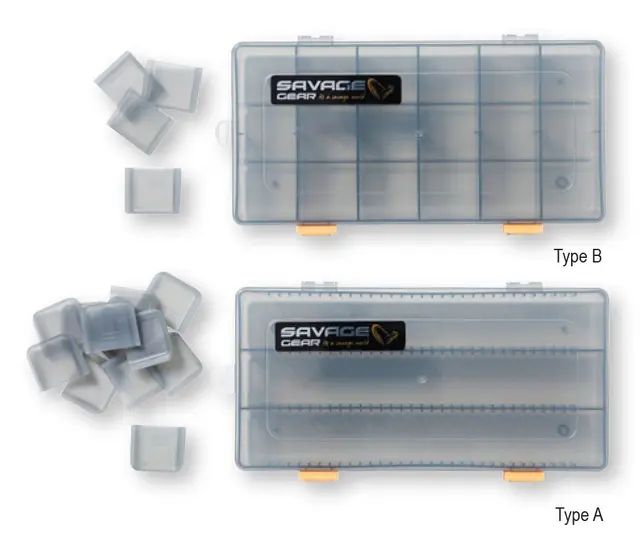 Savage Gear Flat Lure Box Smoke Kit Stor och högkvalitativ betesbox 