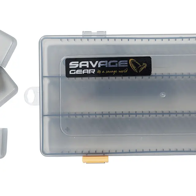 Savage Gear Flat Lure Box Smoke Kit Stor och högkvalitativ betesbox 