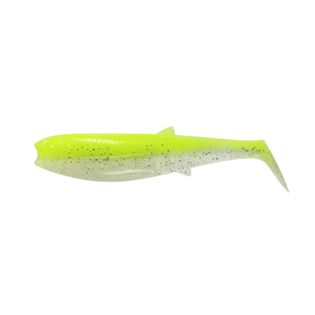 Savage Gear Cannibal Shad 6,8cm 3g Flou Yellow Glow 5-pack 