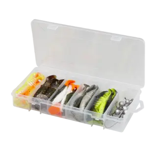 Savage Gear Cannibal Shad Kit 10/12,5cm Shadder med blandede farger 36 deler