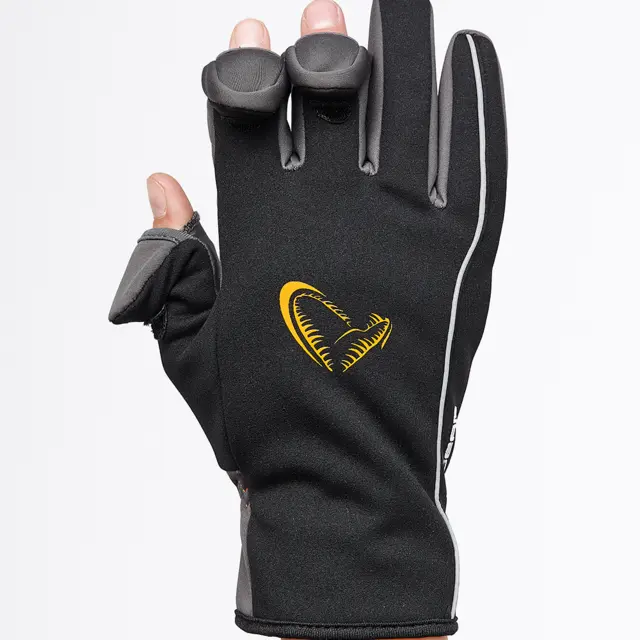 Savage Gear Softshell Winter Glove L Black, Handske 