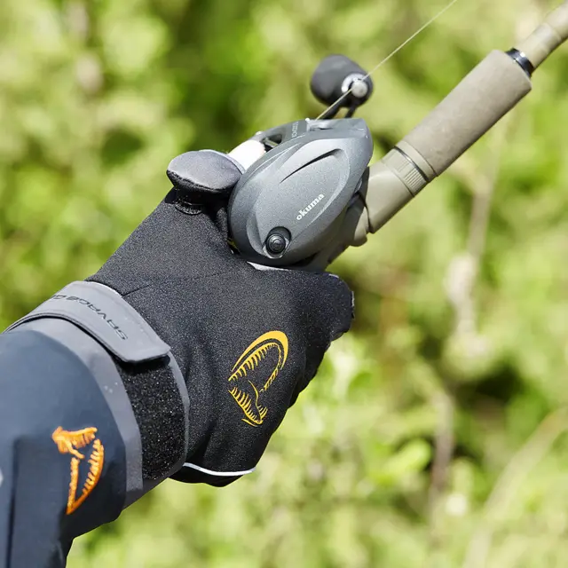 Savage Gear Softshell Winter Glove L Black, Handske 