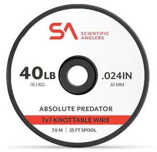SA Absolute Predator 7&#215;7 Knotable Wire Tilgjengelig i 25lb og 40lb