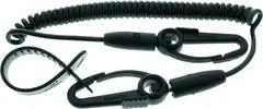 Scotty 130-BK Safety Leash c/w Flexcoil Black