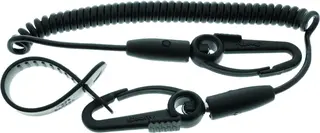 Scotty 130-BK Safety Leash c/w Flexcoil Black