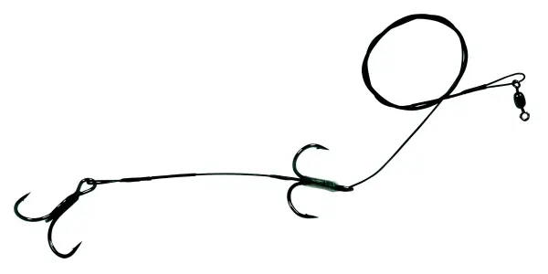 Owner Betesfisk rigg med 2 trekrokar 2-krokstackel 