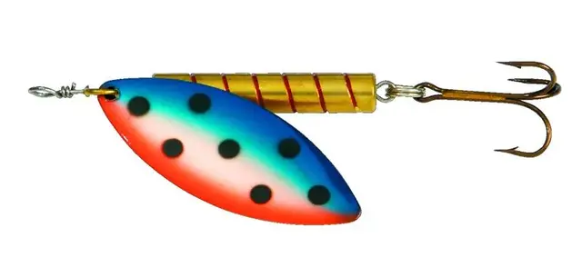 Søvik Laxspinnare Orange/Koppar/Blå 18g Köp 8 skeddrag, få en gratis betesbox 