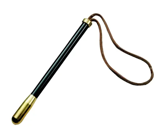 DAM metall priest Gjord i mässing med fastsatt läderögla 