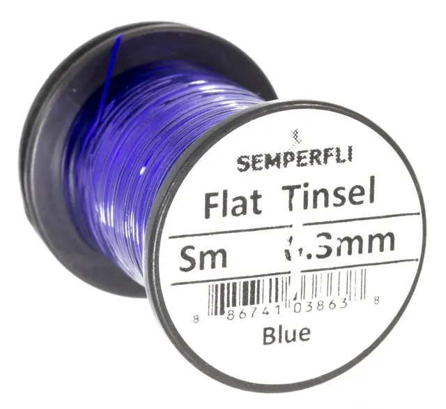 Semperfli Flat Tinsel Blue Small 