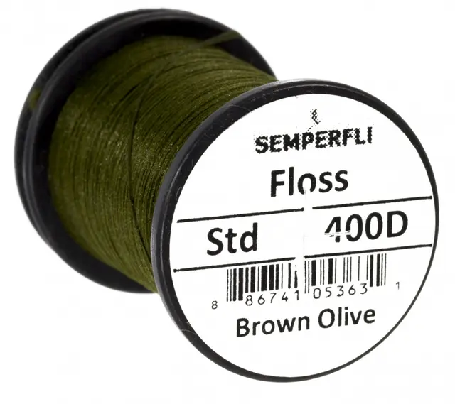 Semperfli Fly Tying Floss 400D Brown Olive 