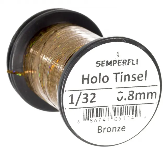 Semperfli Holographic Tinsel Bronze Medium 