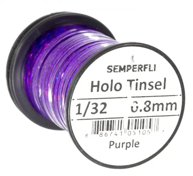 Semperfli Holographic Tinsel Purple Medium 