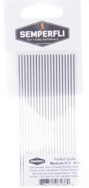 Semperfli Perfect Quills Synthetic Medium - Transparent 